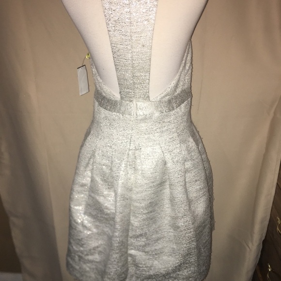 Aubrey Metallic Jacquard fit & Flare Dress - Picture 5 of 8